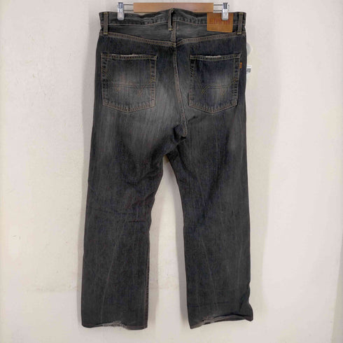 エドウィン EDWIN NEW VINTAGE 505Z Wide Sraight 先染めブラック メンズ 36inch