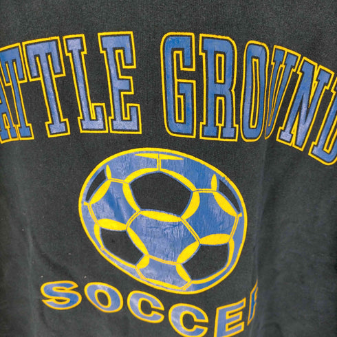ギルダン GILDAN BATTLE GROUND SOCCER プリントプルオーバーパーカー メンズ JPN:L