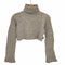 ディーゼル DIESEL ウール混 ハイネック クロップドニット レディース import:XS