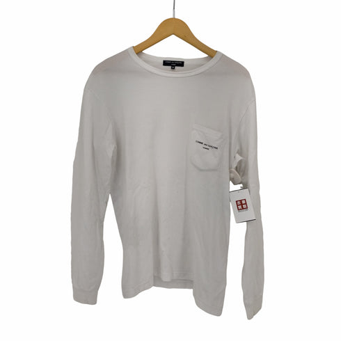 コムデギャルソンオム COMME des GARCONS HOMME AD2020 20AW 綿天竺 ロゴTシャツL/S メンズ JPN:M