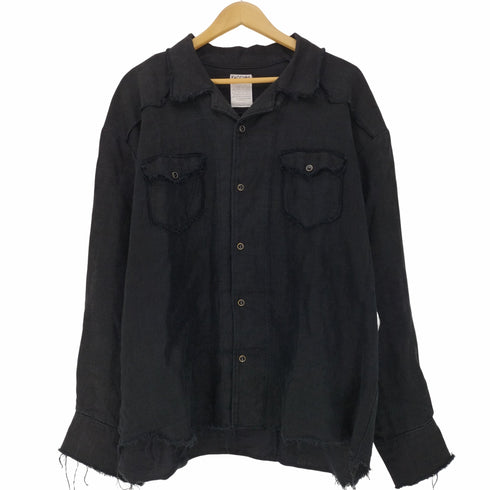ファッチーズ FACCIES 20SS S/L Shirts リネン カットオフ ウエスタン L/S シャツ メンズ JPN:1