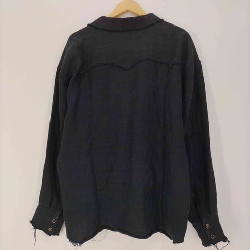 ファッチーズ FACCIES 20SS S/L Shirts リネン カットオフ ウエスタン L/S シャツ メンズ JPN:1