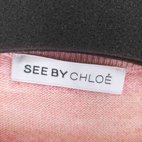 シーバイクロエ SEE BY CHLOE コットン クルーネックカーディガン レディース