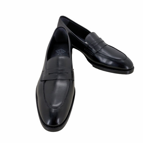 ダブルエイチ WH WHL-3501 JAMES HAAS Texas Graine ハース社製 テキサスグレイン カーフ コインローファー メンズ 8.5