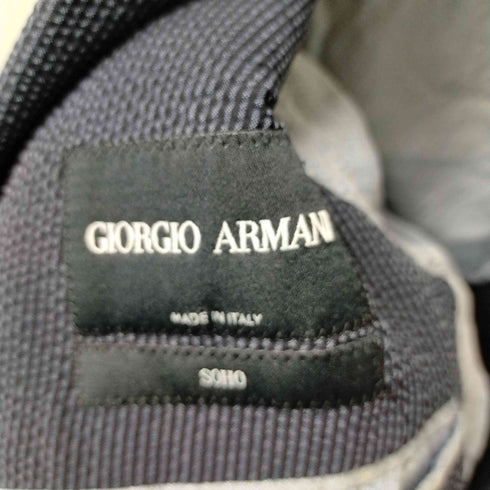 ジョルジオアルマーニ Giorgio Armani シアサッカー 2Bテーラード ジャケットセットアップ メンズ 48