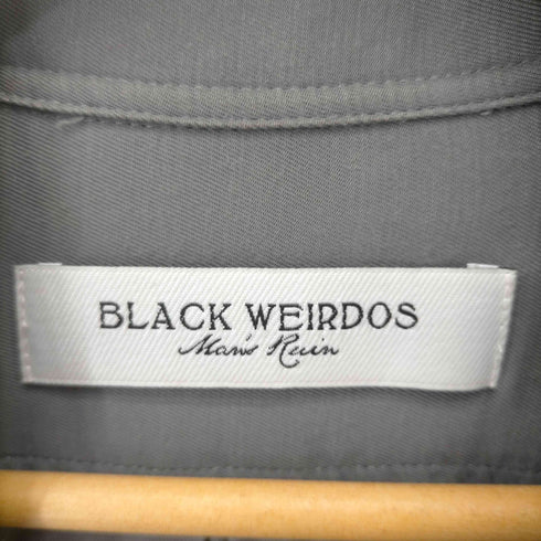 ブラック ウィドゥ BLACK WEIRDOS 16SS 両面刺繍 ステッチデザイン レーヨンシャツ メンズ import:M