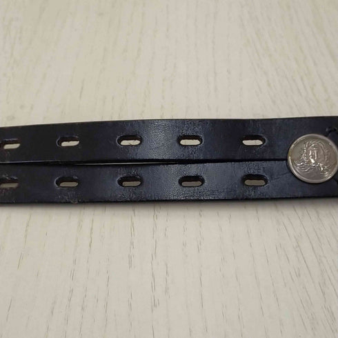 ジャンニヴェルサーチ GIANNI VERSACE エンブレムデザインレザーベルト メンズ 34/55
