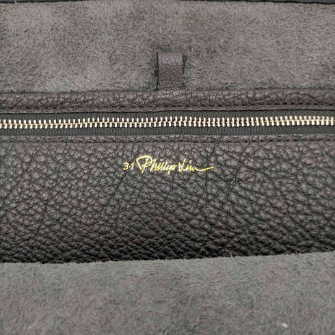 スリーワンフィリップリム 3.1 phillip lim シボ レザー クラッチバッグ メンズ