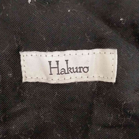 hakuro グロウンリネン テーパードパンツ センタープレス メンズ