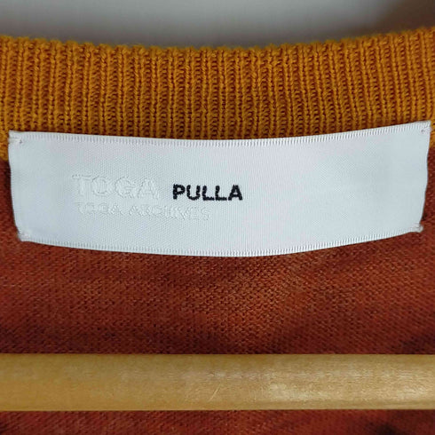 トーガプルラ TOGA PULLA 総柄ウールニットカーディガン 薄手 レディース 38