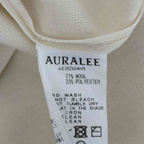オーラリー AURALEE 23SS WOOL RECYCLE POLYESTER HIGH GAUGE RIBKNIT DRESS レディース JPN:1