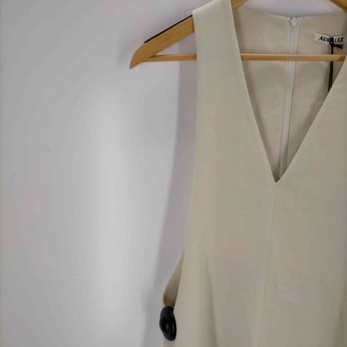 オーラリー AURALEE TENSE WOOL DOUBLE CLOTH DRESS ivory レディース JPN:1