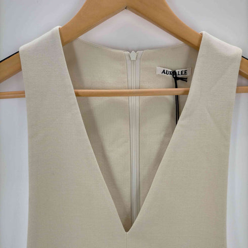 オーラリー AURALEE TENSE WOOL DOUBLE CLOTH DRESS ivory レディース JPN:1