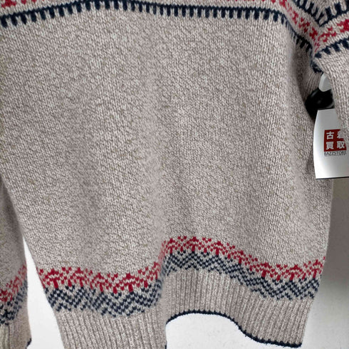 ブルックスブラザーズ BROOKS BROTHERS 00S メリノウール フェアアイル柄 リブニット メンズ import:S