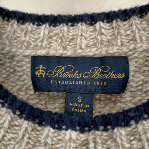 ブルックスブラザーズ BROOKS BROTHERS 00S メリノウール フェアアイル柄 リブニット メンズ import:S