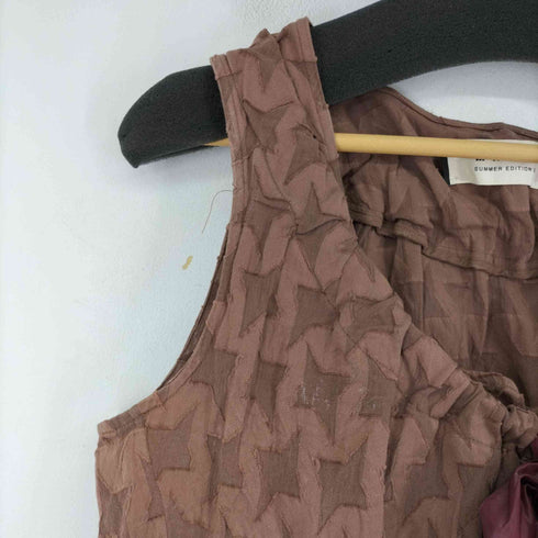 マルニ MARNI 10SS コンスエロ期 フロントリボン コットンノースリーブワンピース レディース EUR:42