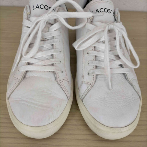 ラコステ LACOSTE POWERCOURT エンボスロゴ レザースニーカー メンズ US:8.5
