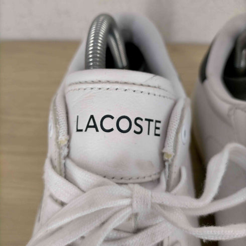 ラコステ LACOSTE POWERCOURT エンボスロゴ レザースニーカー メンズ US:8.5