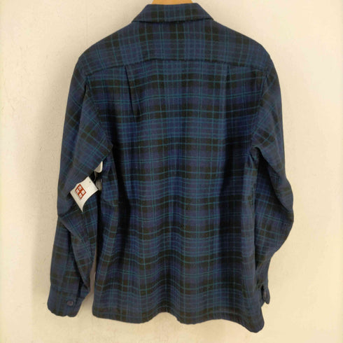 ペンドルトン PENDLETON タータンチェック フラップ オープンカラーネルシャツ メンズ import:M