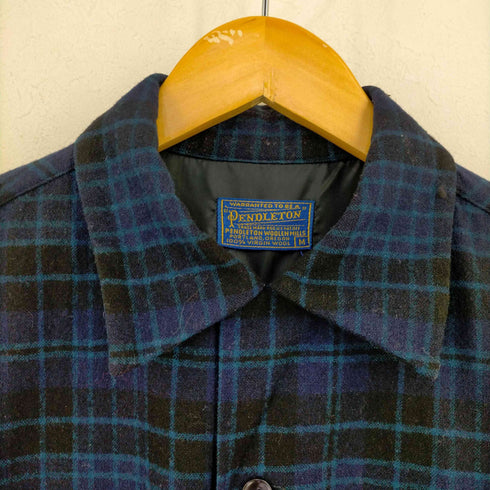 ペンドルトン PENDLETON タータンチェック フラップ オープンカラーネルシャツ メンズ import:M
