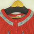 80-90s フラワーデザイン ノーカラーウールカーディガン YURIGAOKA KNIT レディース 140