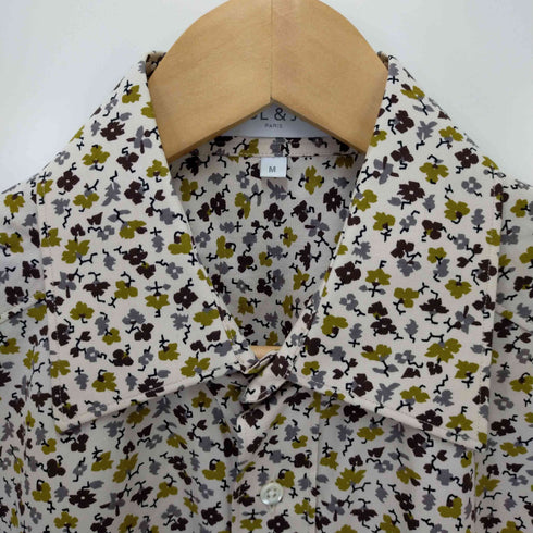 ポール&ジョー PAUL&JOE 花柄 コットン 長袖シャツ メンズ M