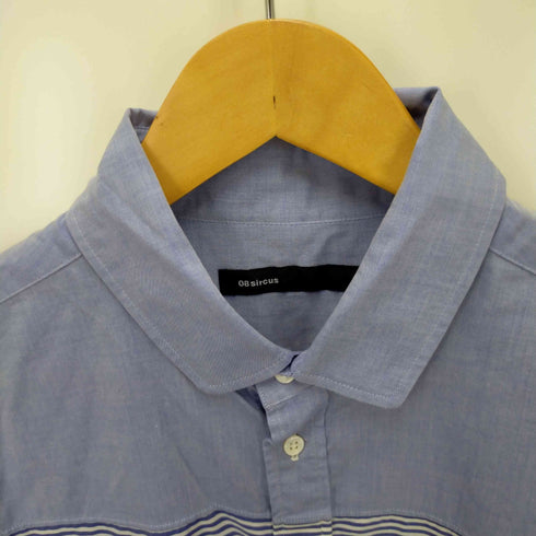ゼロエイトサーカス 08sircus 16SS BORDER SWITCHING SHIRT メンズ 3/50