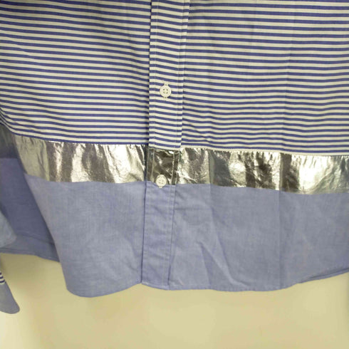 ゼロエイトサーカス 08sircus 16SS BORDER SWITCHING SHIRT メンズ 3/50