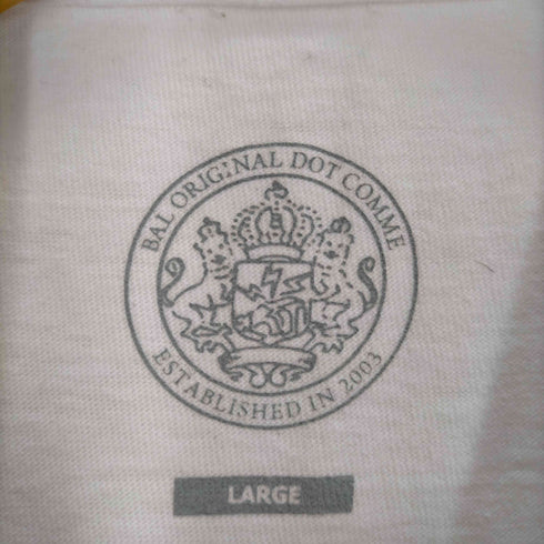 BAL ORIGINAL DOT COMME ロゴ刺繍クルーネックTシャツ メンズ JPN:L