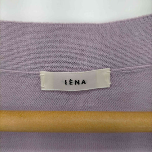 イエナ IENA コットン麻Vネックカーディガン レディース