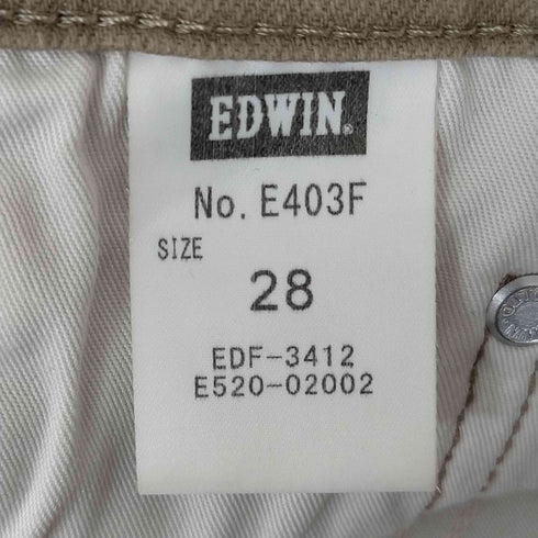エドウィン EDWIN ストレッチ インターナショナルベーシック ストレートパンツ メンズ 28