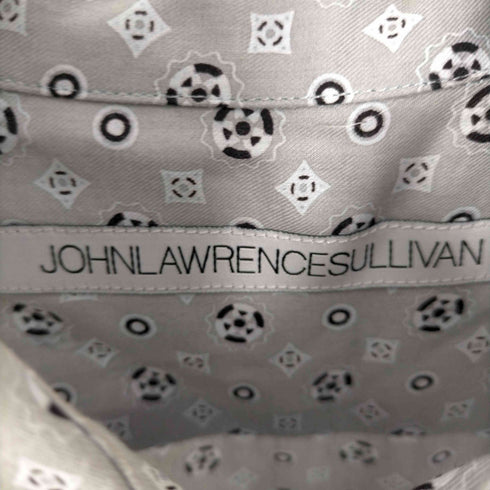 ジョンローレンスサリバン JOHN LAWRENCE SULLIVAN 小紋柄 シルク混 長袖シャツ メンズ 38