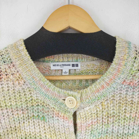 ユニクロイネスドラフレサンジュ UNIQLO INES DE LA FRESSANGE チャンキークルーネックカーディガン レディース JPN:L