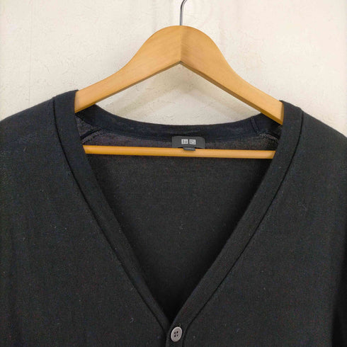 ユニクロ UNIQLO エクストラファインメリノVネックカーディガン メンズ JPN:XL