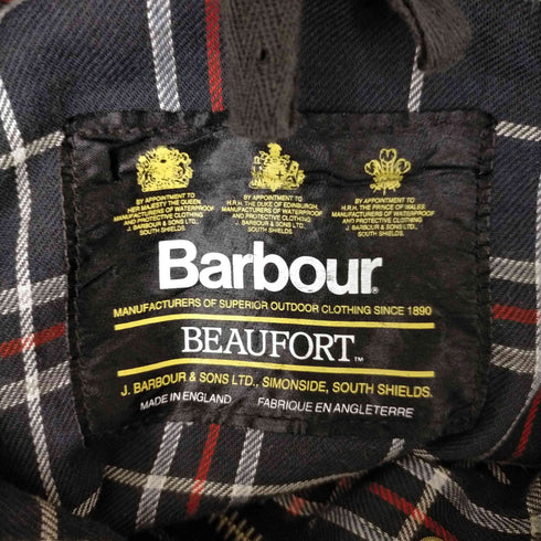 バブアー Barbour 90-00S beaufort オイルドジャケット 3ワラント England製 メンズ