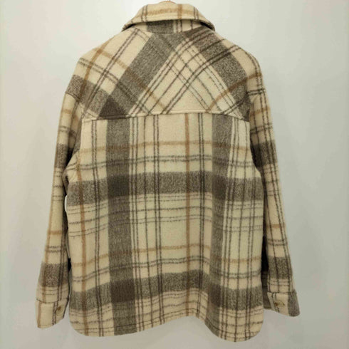 ザラ ZARA 20AW チェック柄オーバーシャツジャケット レディース import:S