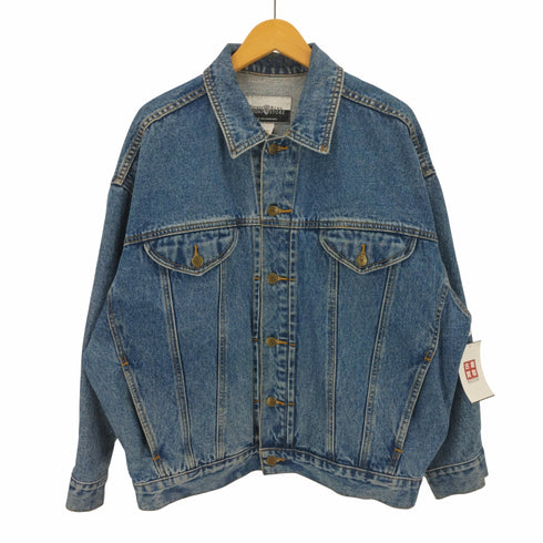 ワーナーブラザーズ スタジオストア WARNER BROS STUDIO STORE 90S キャラクター刺繍 デニム ジャケット メンズ import:M