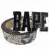 アベイシングエイプ A BATHING APE パイソンレザー BAPE バックル レザー ベルト メンズ M