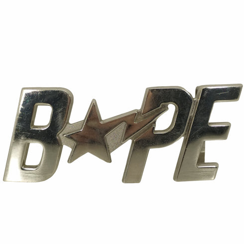 アベイシングエイプ A BATHING APE BAPE STA シルバー バックル メンズ