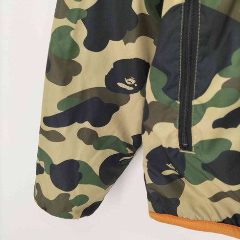 アベイシングエイプ A BATHING APE ABC CAMO ボア リバーシブル ジップアップ マウンテンパーカー メンズ JPN:S