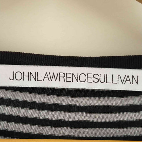 ジョンローレンスサリバン JOHN LAWRENCE SULLIVAN ヘンリーネック ボーダーカットソー メンズ M