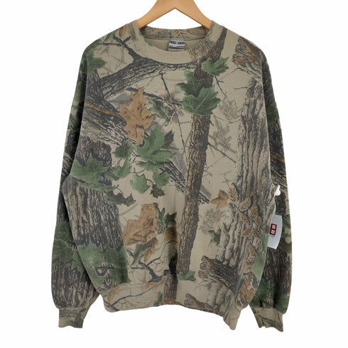 ジャージーズ JERZEES OUTDOORS USA製 ツリーカモ クルーネックスウェット メンズ import:XL