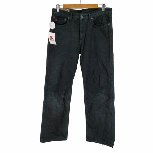 ポロラルフローレン POLO RALPH LAUREN 650 STRAIGHT ボタンフライデニムパンツ メンズ 32×32