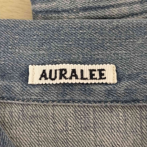 オーラリー AURALEE SELVEDGE FADED LIGHT DENIM BLOUSON LIGHT INDIGO メンズ JPN:4