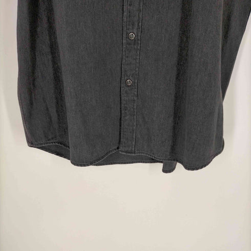 オーラリー AURALEE SELVEDGE SUPER LIGHT DENIM SHIRT WASHED BLACK メンズ JPN:4