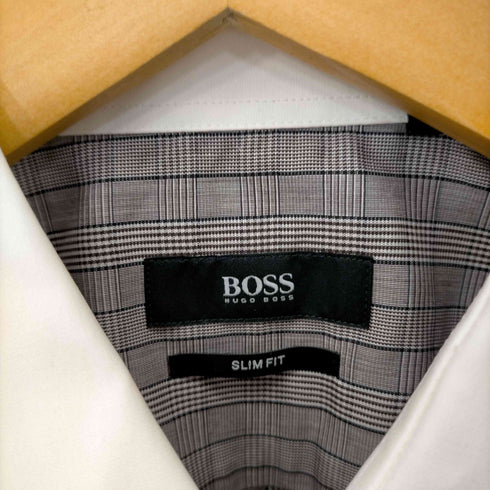 ボスヒューゴボス BOSS HUGO BOSS チェック柄切り替えシャツ メンズ 42