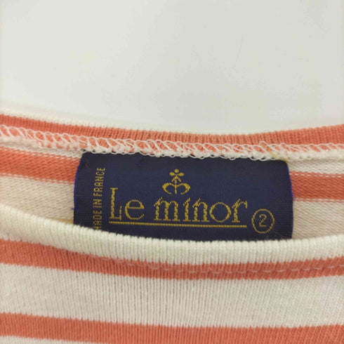ルミノア Le minor ボーダー 長袖 バスクシャツ レディース 2