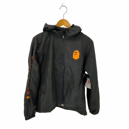 アベイシングエイプ A BATHING APE 袖ロゴプリントフーディージャケット メンズ JPN:S
