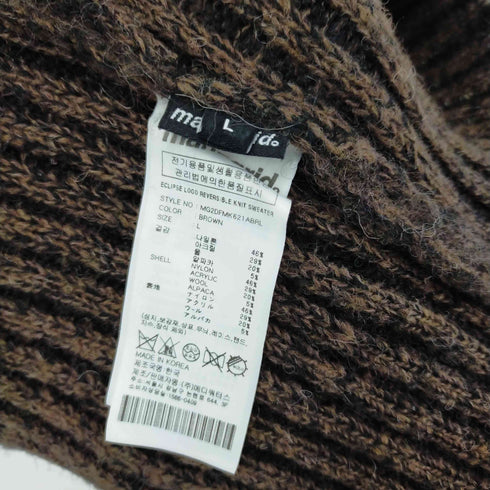 マハグリッド mahagrid ECLIPSE LOGO REVERSIBLE KNIT SWEATER メンズ JPN:L