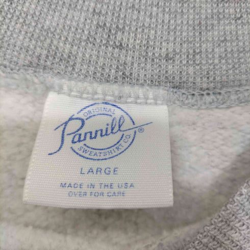 パニール Pannill 80s USA製 霜降り 杢グレー クルーネックスウェット トレーナー メンズ import:L
